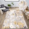World Rug Gallery Distressed Abstract Yellow/Gray/Ivory Area Rug 5'x7' 2085YELLOW5X7 - alternate 8